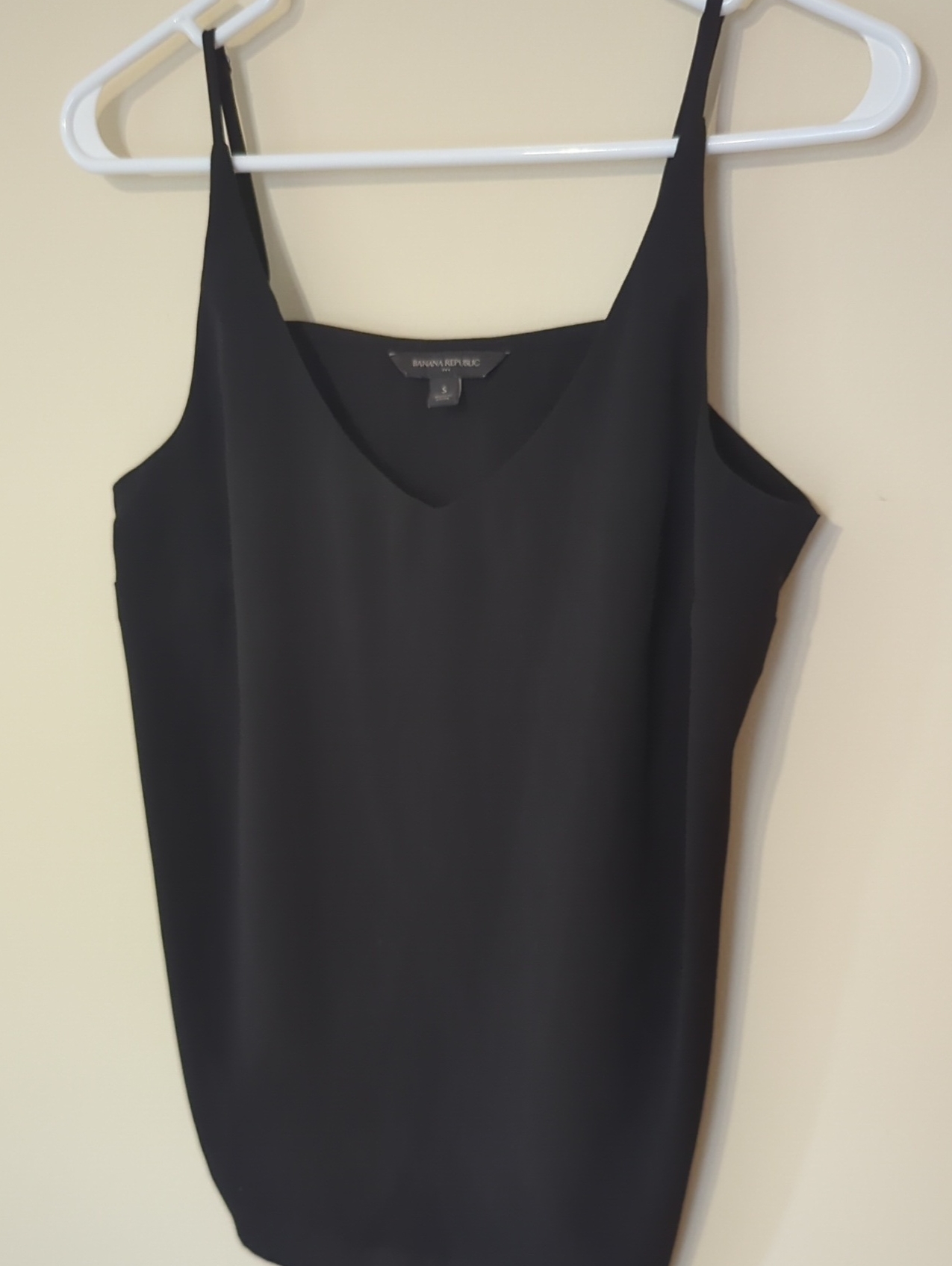 Banana Republic Black Adjustable Straps Camisole Tank Size Small